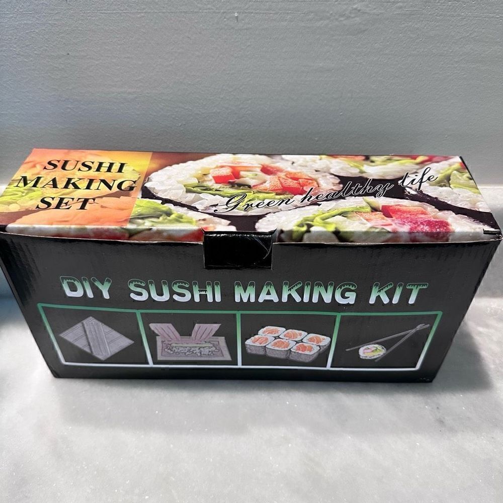 DIY Sushi Making Kit Set Green Healthy Life Premium Deluxe Edition Kit 27 Pieces